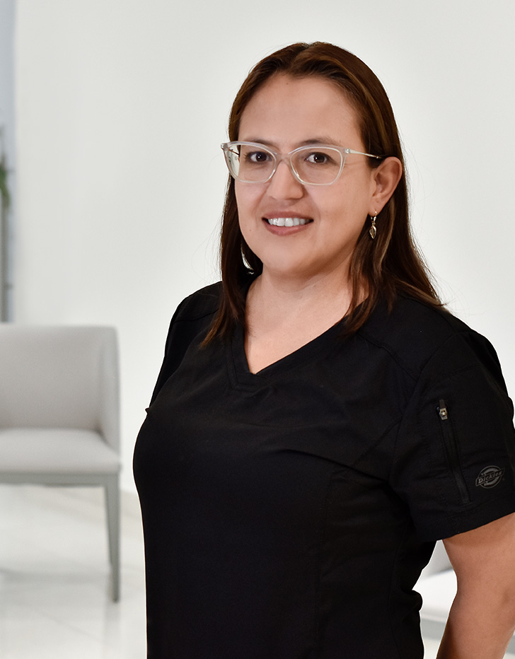 Es la foto de perfil de una  psicóloga ,psicoterapeuta individual y de pareja en Ciudad de México de Hospital Angeles Clínica Londres.