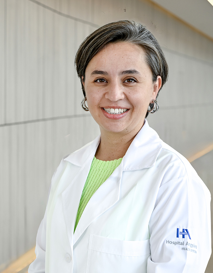 Es la foto de perfil de una pediatra y endocrinóloga pediátrica en Puebla de Hospital Angeles Puebla.